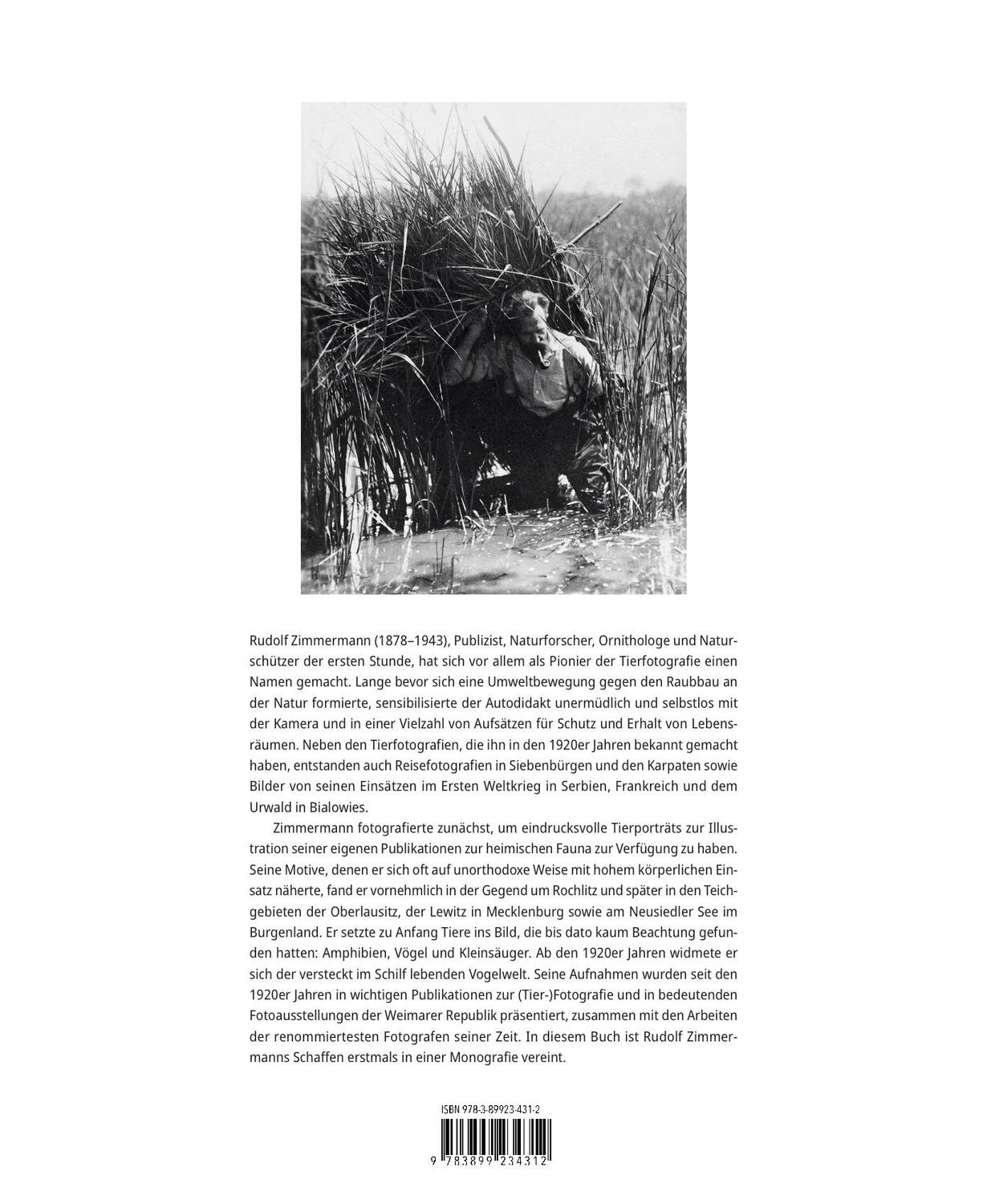Rückseite: 9783899234312 | Rudolf Zimmermann | Ein Pionier der Tierfotografie | Hering (u. a.)