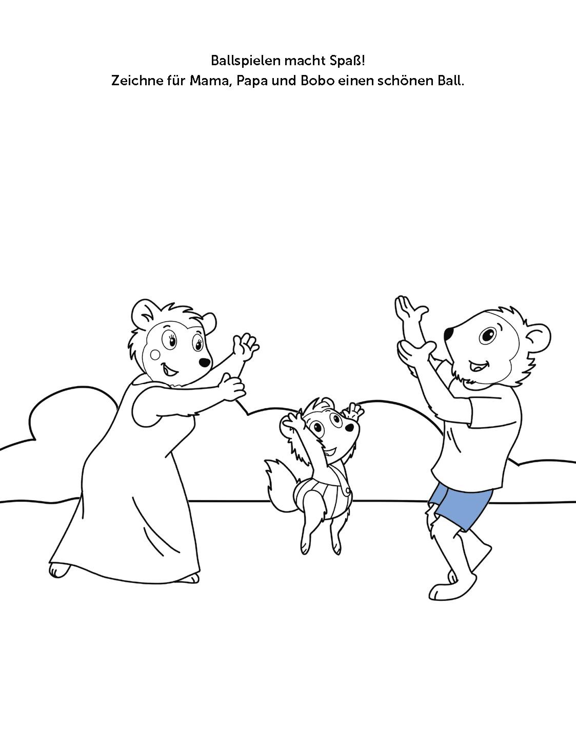 Bild: 9783987641398 | Bobo Siebenschläfer Malbuch mit Schablone. Zeichnen und Malen für...