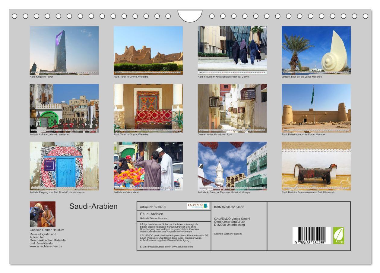 Bild: 9783435164455 | Saudi-Arabien (Wandkalender 2025 DIN A4 quer), CALVENDO Monatskalender