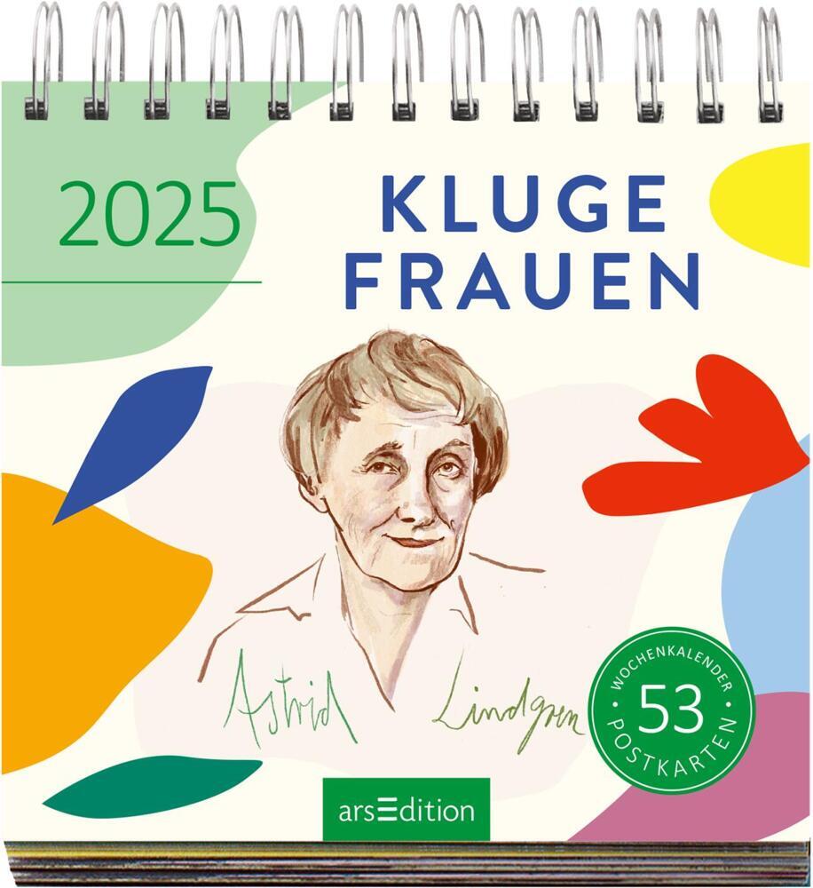 Bild: 4014489132745 | Postkartenkalender Kluge Frauen 2025 | Sarah von der Heide | Kalender