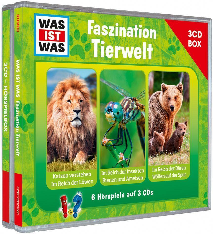 Cover: 9783788670283 | WAS IST WAS 3-CD-Hörspielbox Faszination Tierwelt | Falk (u. a.) | CD
