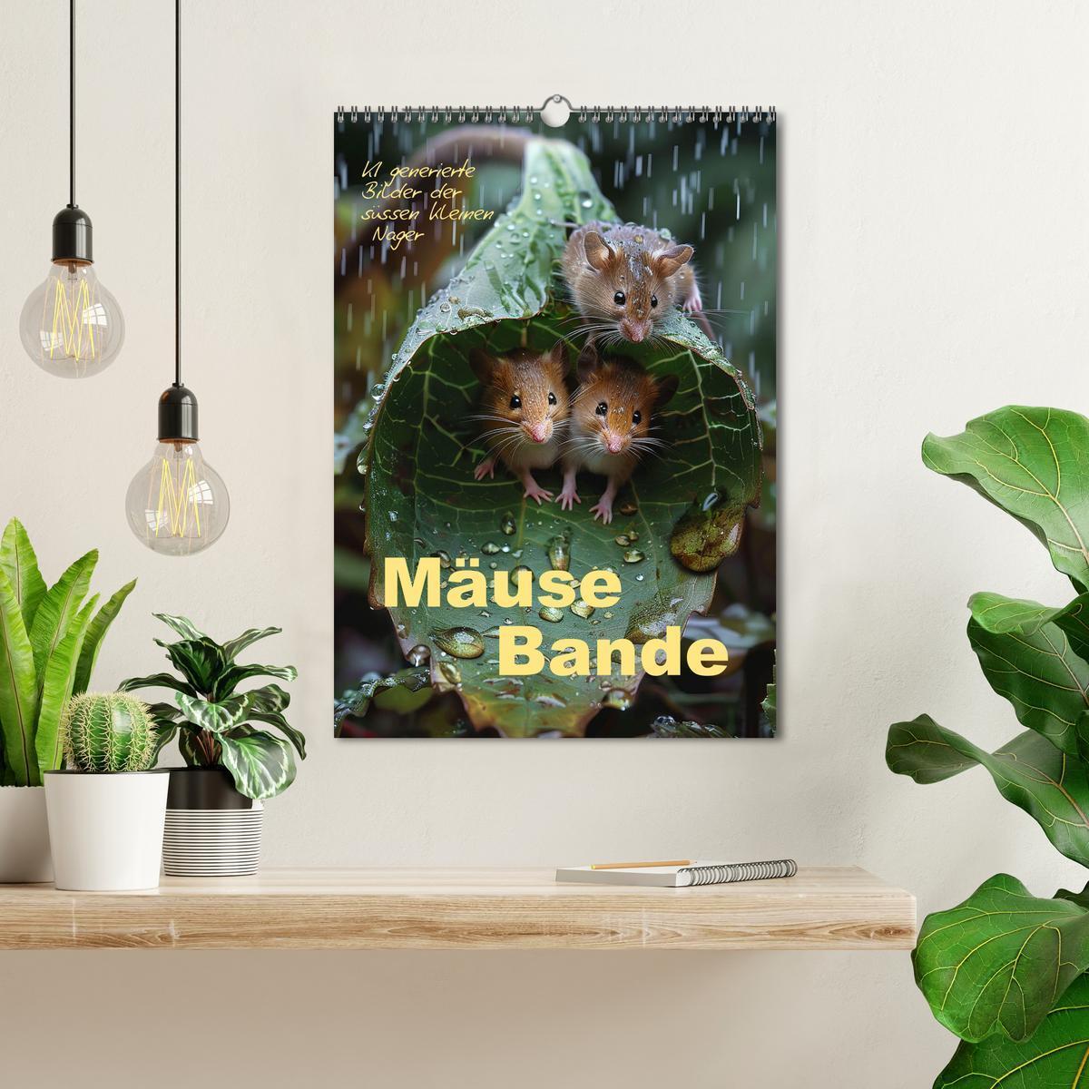 Bild: 9783383829383 | Mäusebande (Wandkalender 2025 DIN A3 hoch), CALVENDO Monatskalender