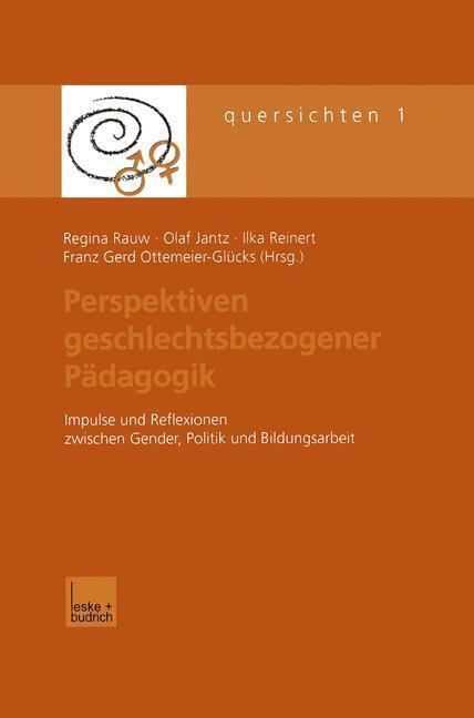 Cover: 9783810031082 | Perspektiven geschlechtsbezogener Pädagogik | Regina Rauw (u. a.)