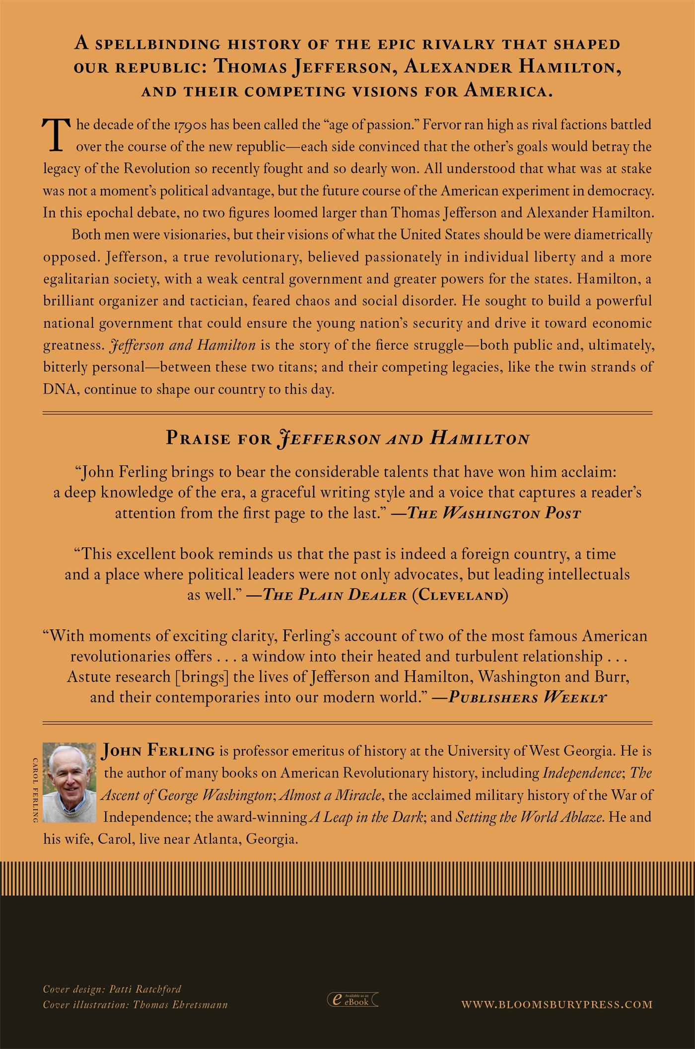 Rückseite: 9781608195435 | Jefferson and Hamilton | The Rivalry That Forged a Nation | Ferling