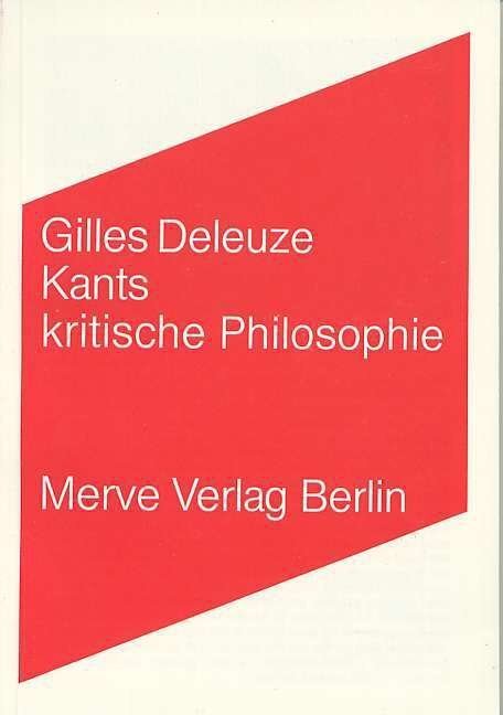 Cover: 9783883960739 | Kants kritische Philosophie | Die Lehre von den Vermögen | Deleuze