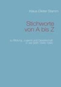 Cover: 9783839165331 | Stichworte von A bis Z | Klaus-Dieter Stamm | Taschenbuch | Paperback