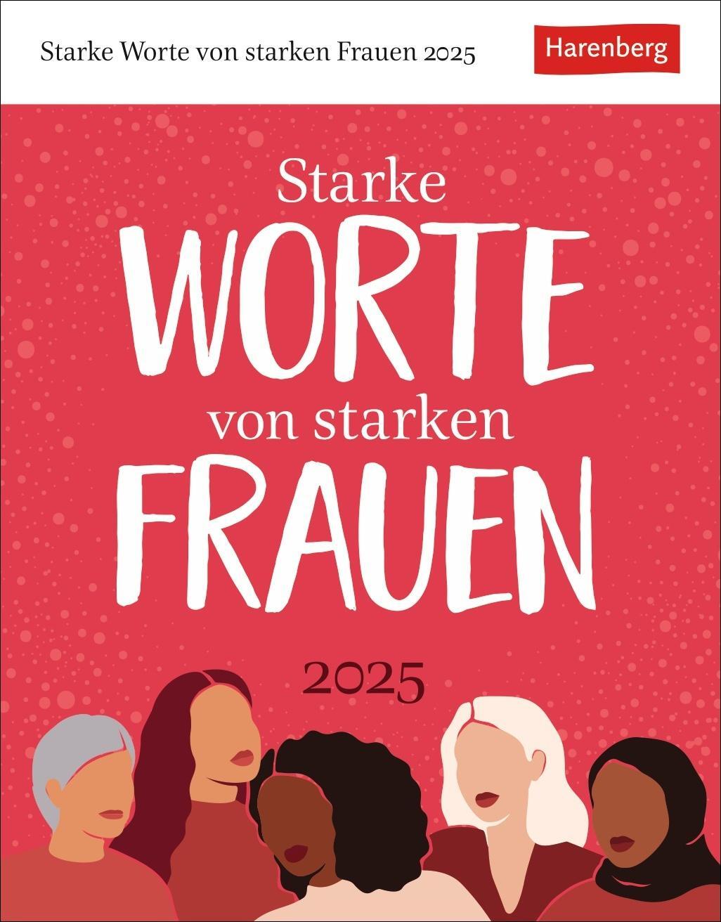 Cover: 9783840034077 | Starke Worte von starken Frauen Tagesabreißkalender 2025 | Kalender