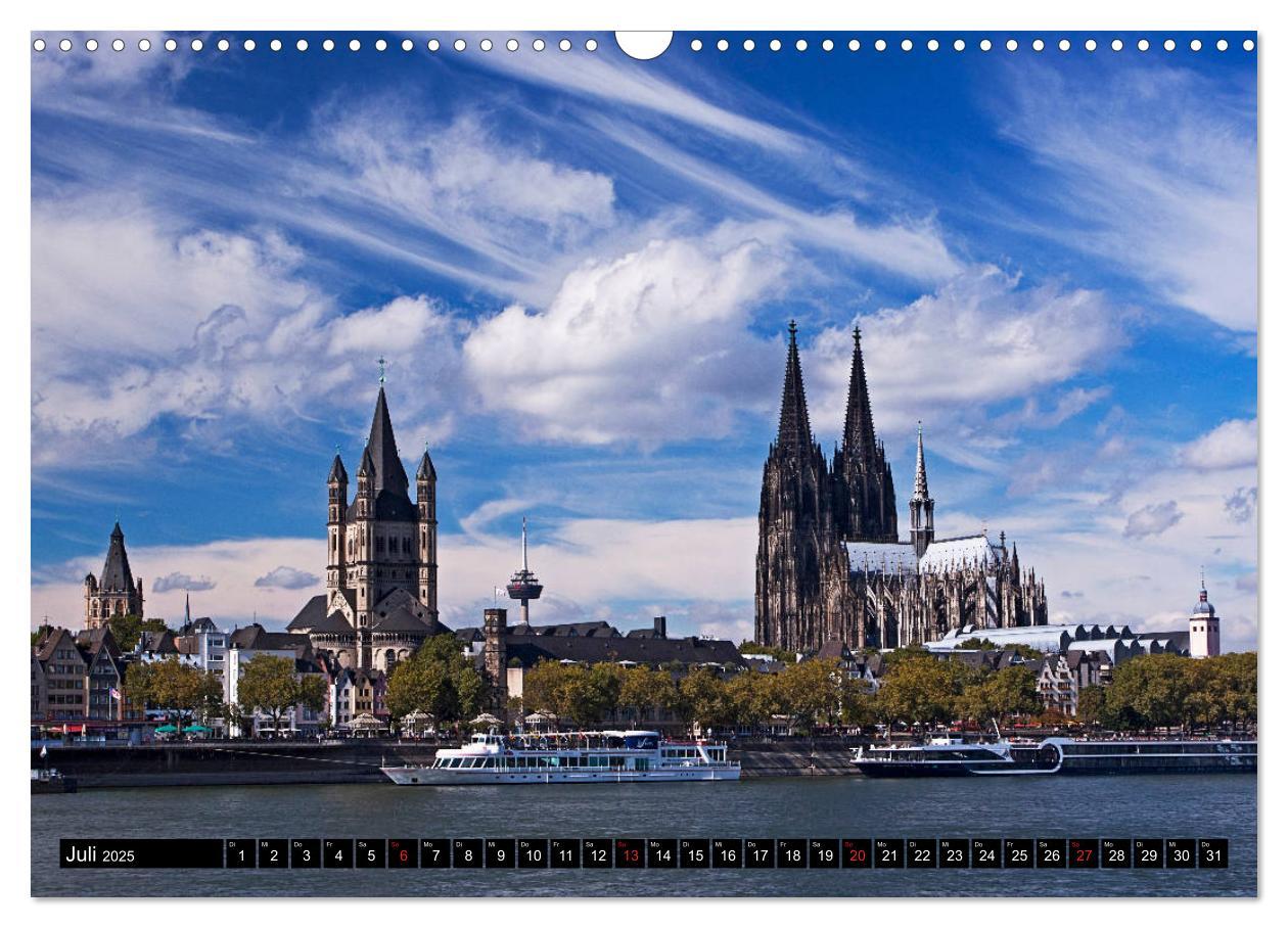 Bild: 9783435321797 | KÖLN AUSBLICK - RHEINBLICK (Wandkalender 2025 DIN A3 quer),...