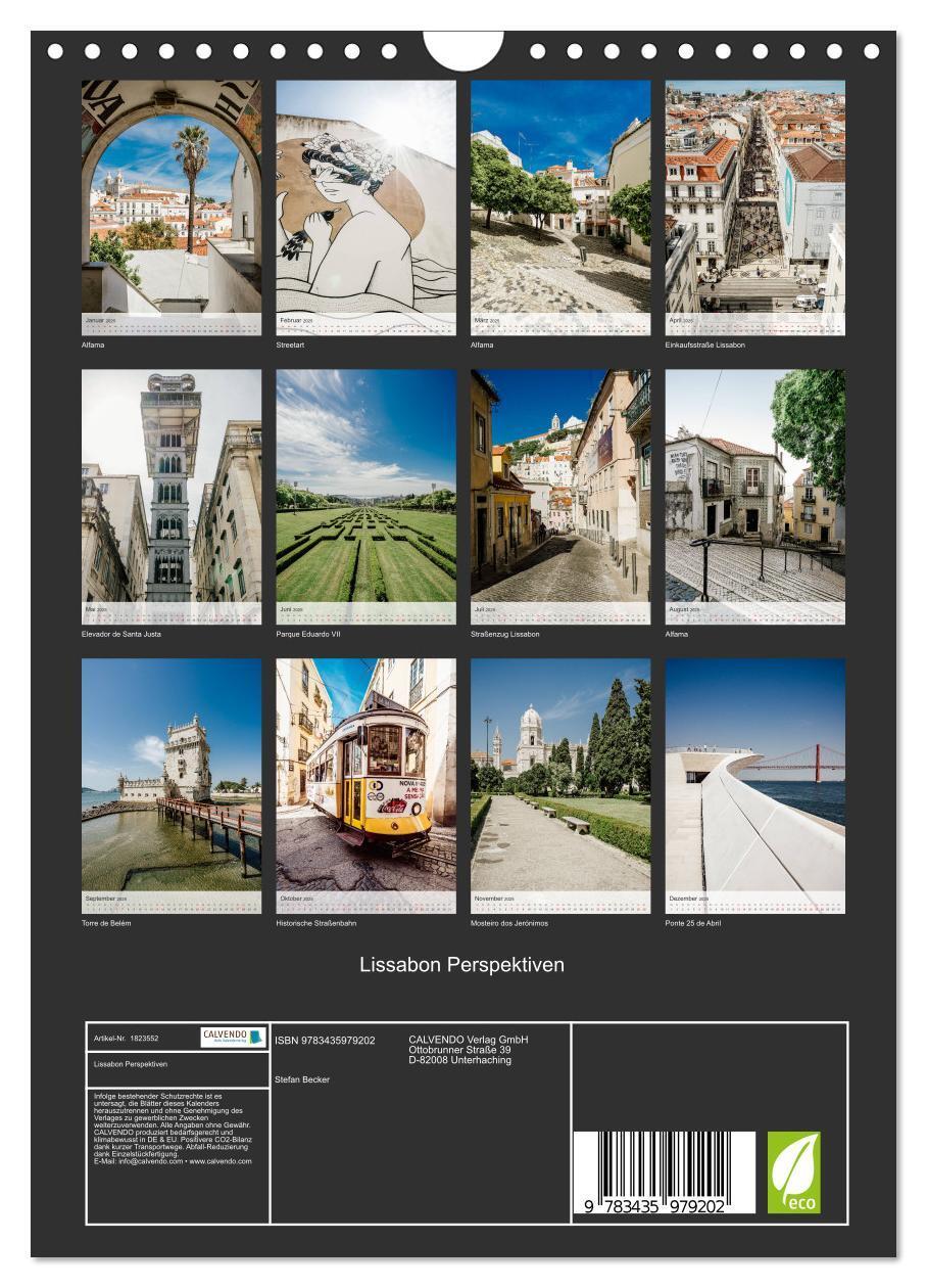 Bild: 9783435979202 | Lissabon Perspektiven (Wandkalender 2025 DIN A4 hoch), CALVENDO...