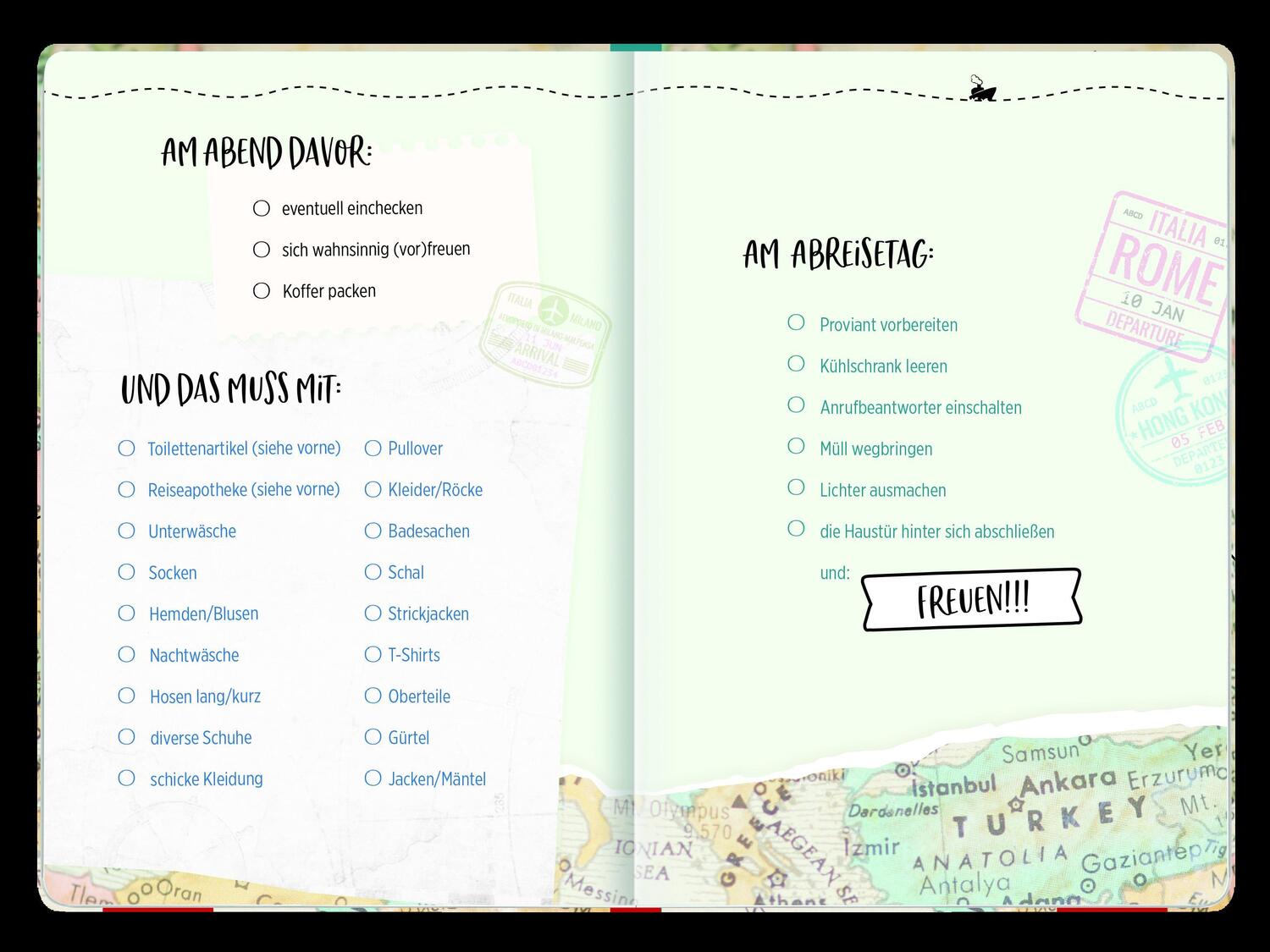 Bild: 4036442004982 | Reisetagebuch (Landkarte) | Groh Kreativteam | Notizbuch | 96 S.