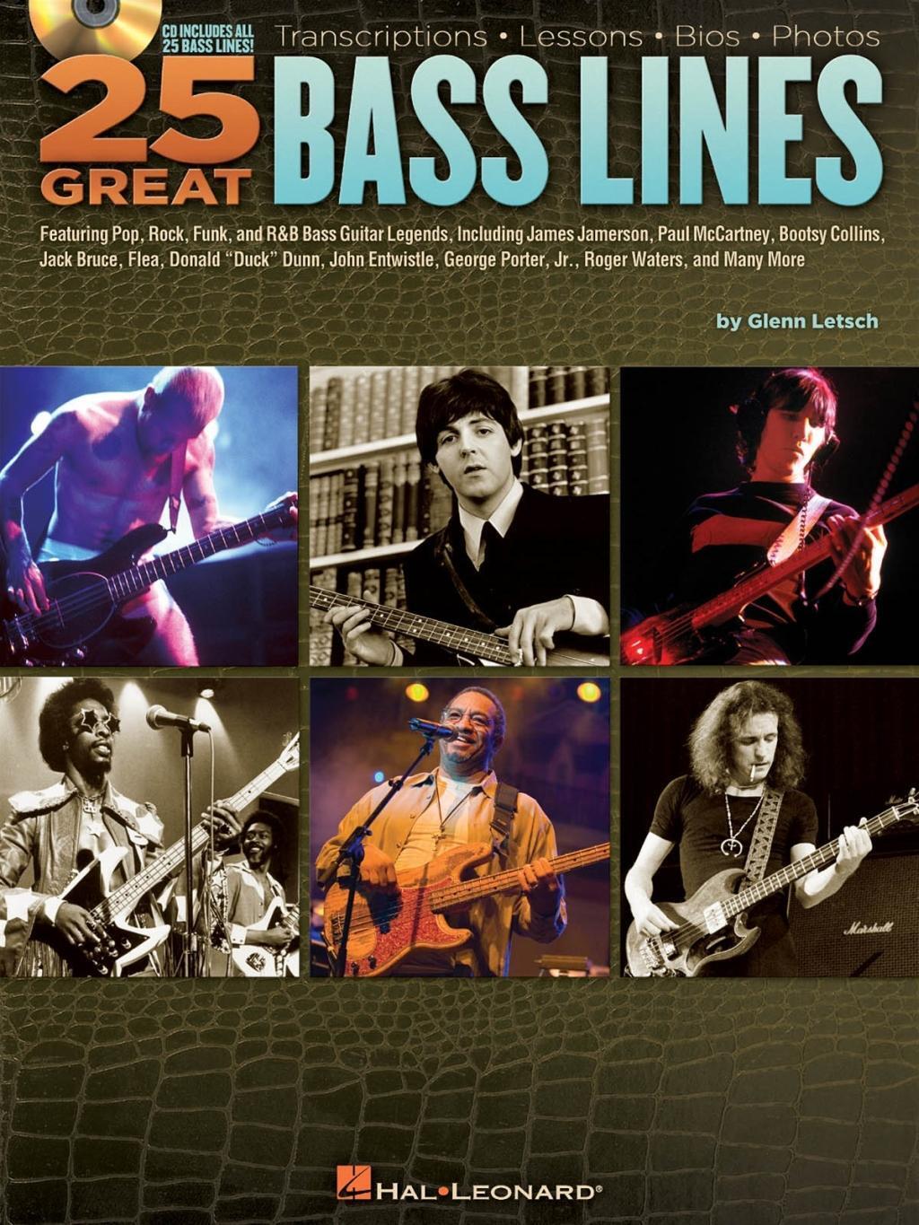 Cover: 9781423460565 | 25 Great Bass Lines | Transcriptions * Lessons * Bios * Photos | Buch