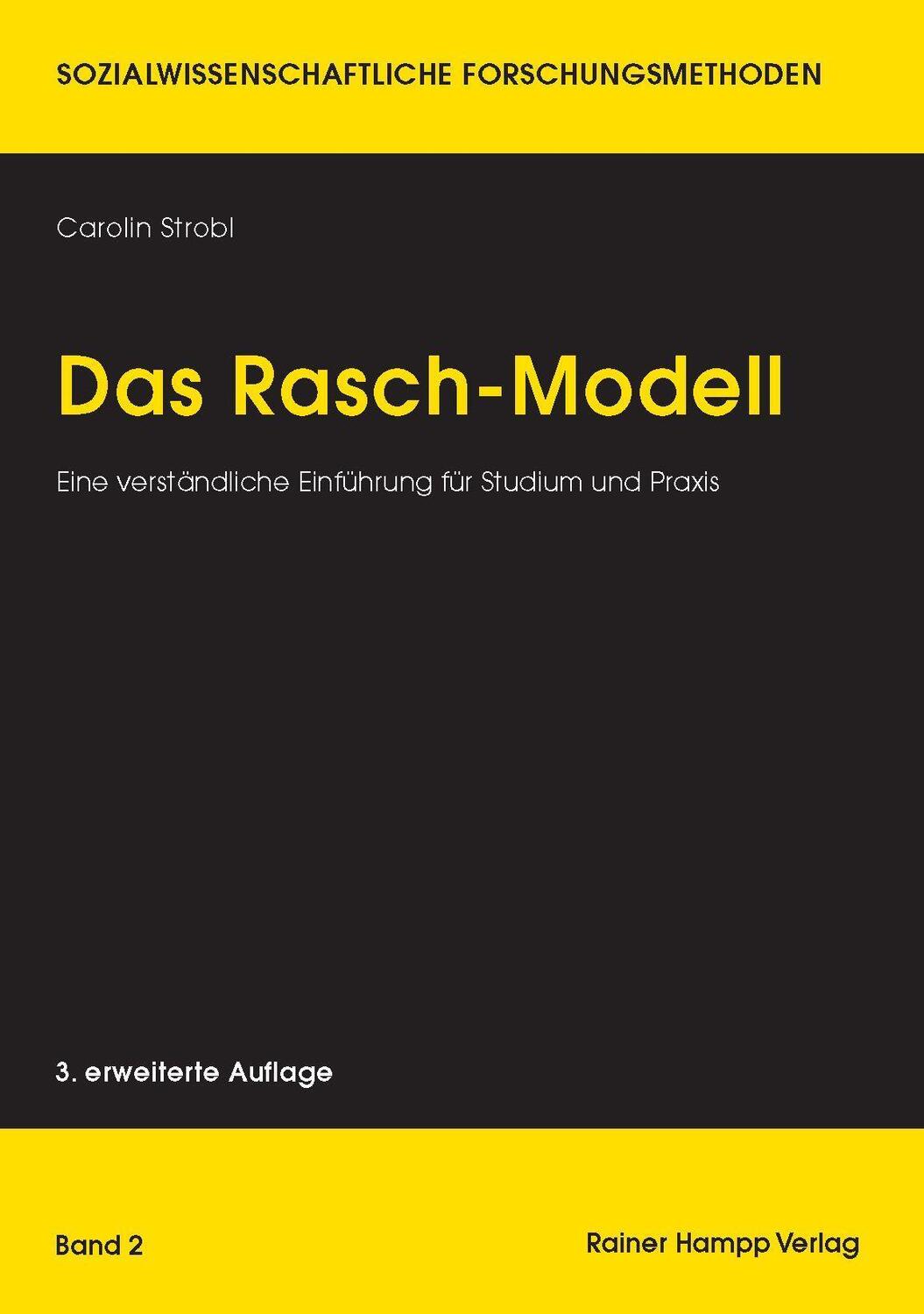 Cover: 9783957100504 | Das Rasch-Modell | Carolin Strobl | Taschenbuch | Deutsch | 2015