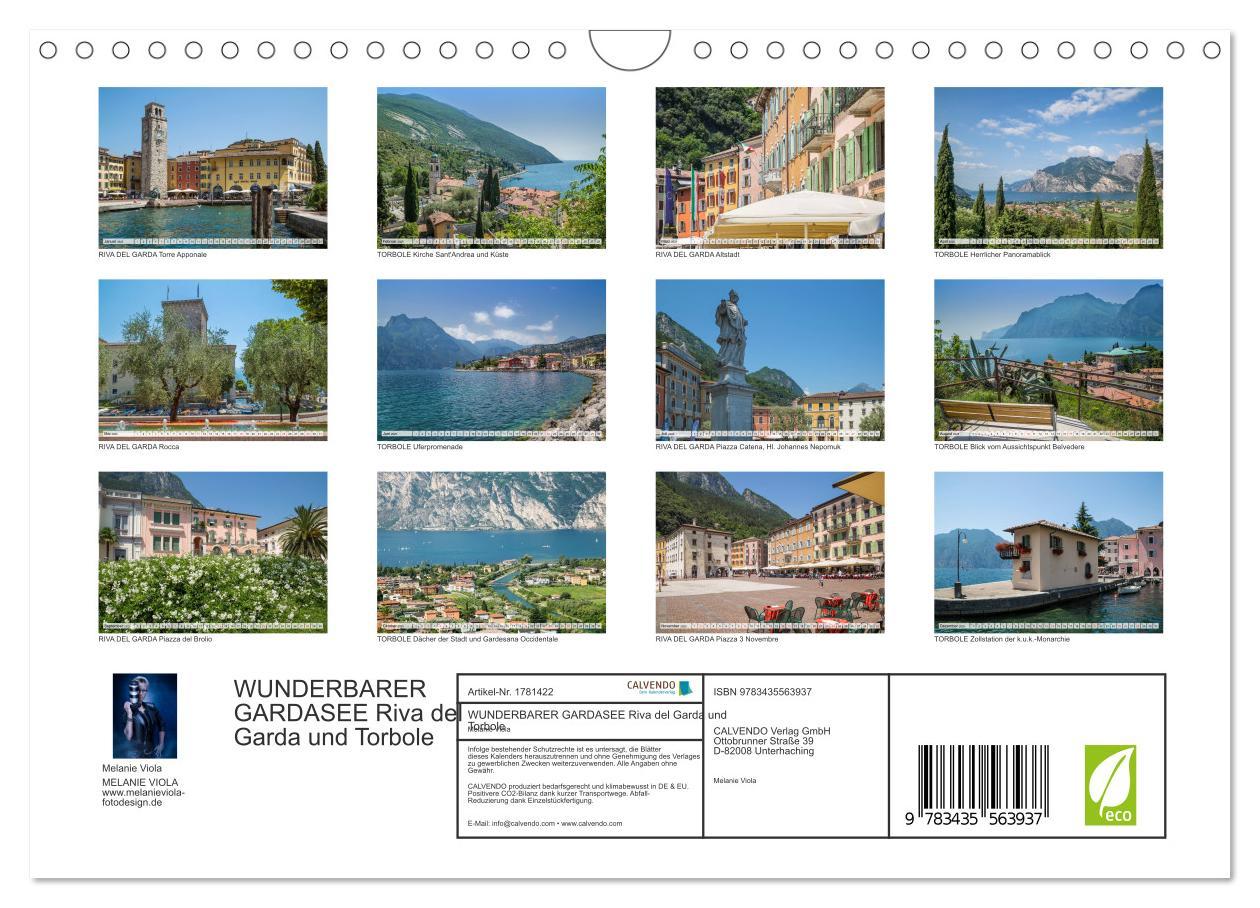 Bild: 9783435563937 | WUNDERBARER GARDASEE Riva del Garda und Torbole (Wandkalender 2025...