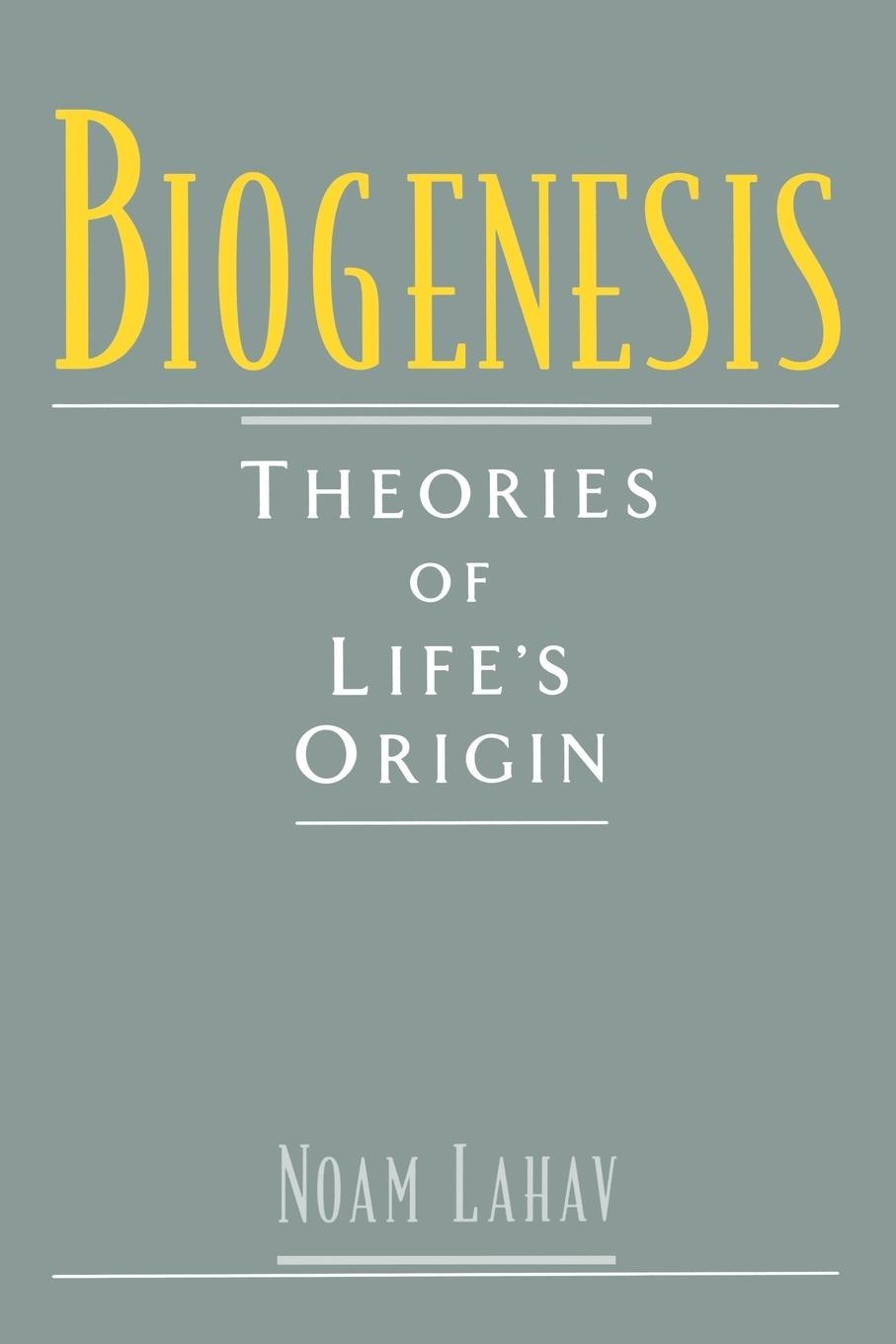 Cover: 9780195117554 | Biogenesis | Theories of Life's Origin | Noam Lahav | Taschenbuch