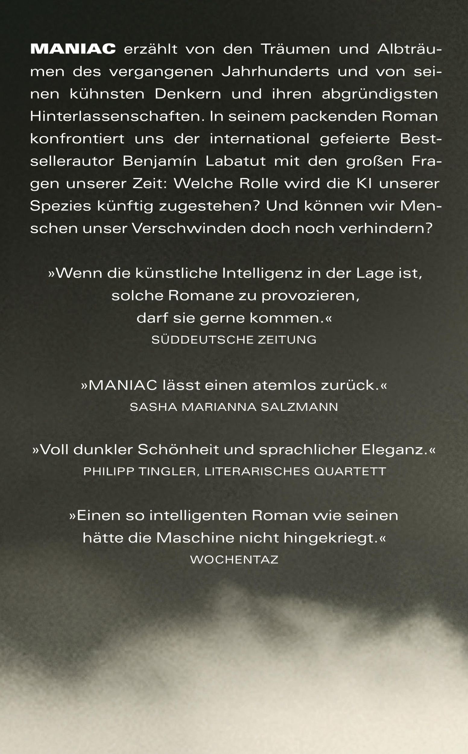 Rückseite: 9783518474518 | MANIAC | Benjamín Labatut | Taschenbuch | 395 S. | Deutsch | 2024