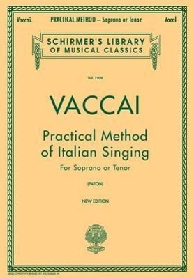 Cover: 9780793553181 | Practical Method of Italian Singing | N. Vaccai | Taschenbuch | Buch
