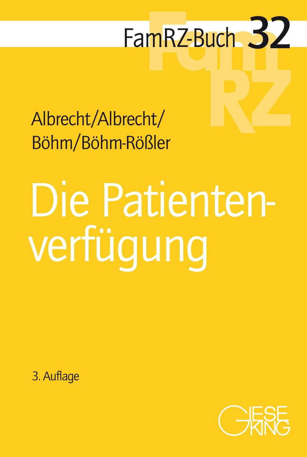 Cover: 9783769413083 | Die Patientenverfügung | Andreas Albrecht (u. a.) | Taschenbuch | 2024