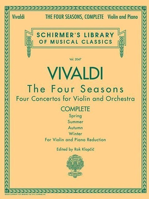 Cover: 9780634078972 | Antonio Vivaldi - The Four Seasons, Complete | Rok Klopcic | Buch