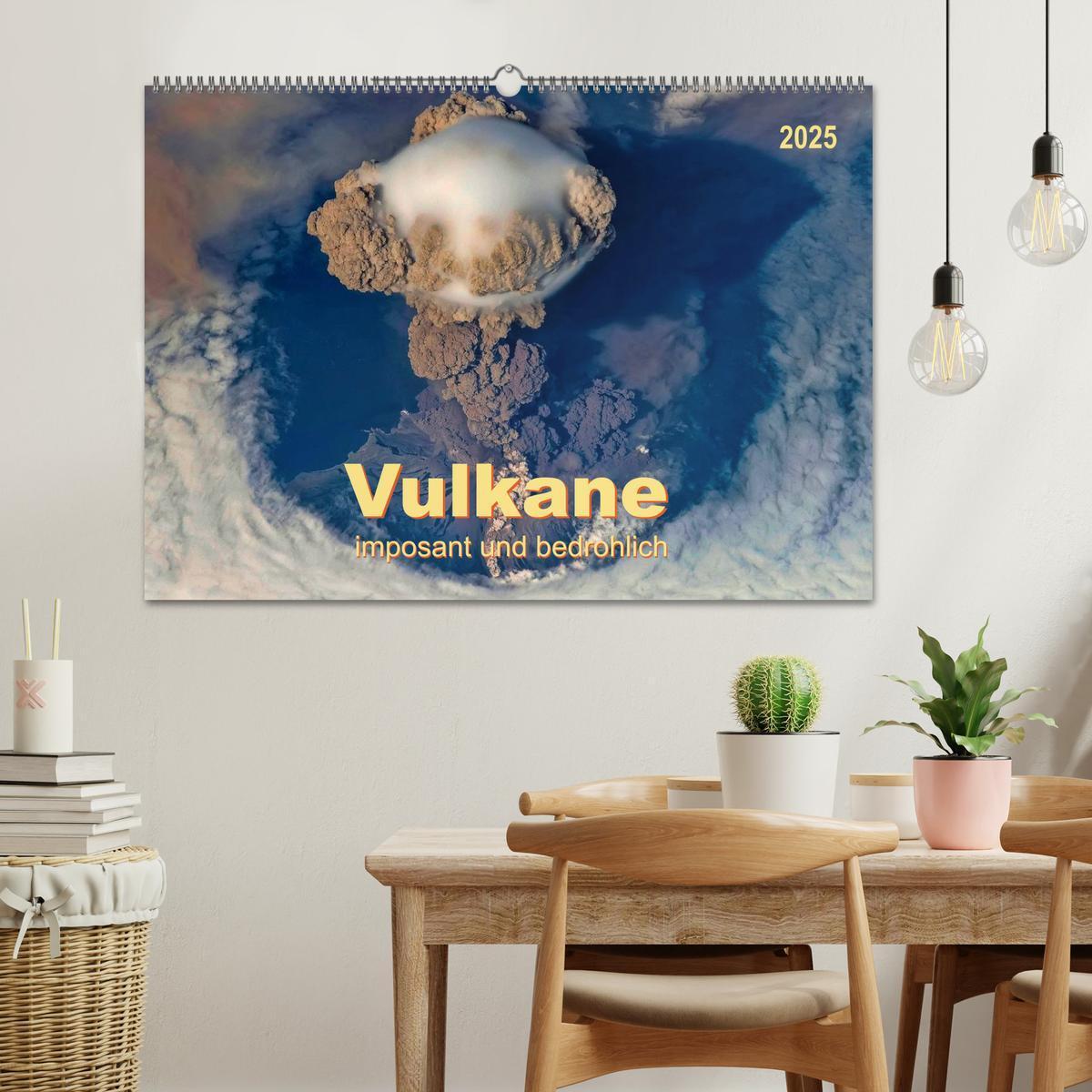 Bild: 9783435584659 | Vulkane - imposant und bedrohlich (Wandkalender 2025 DIN A2 quer),...