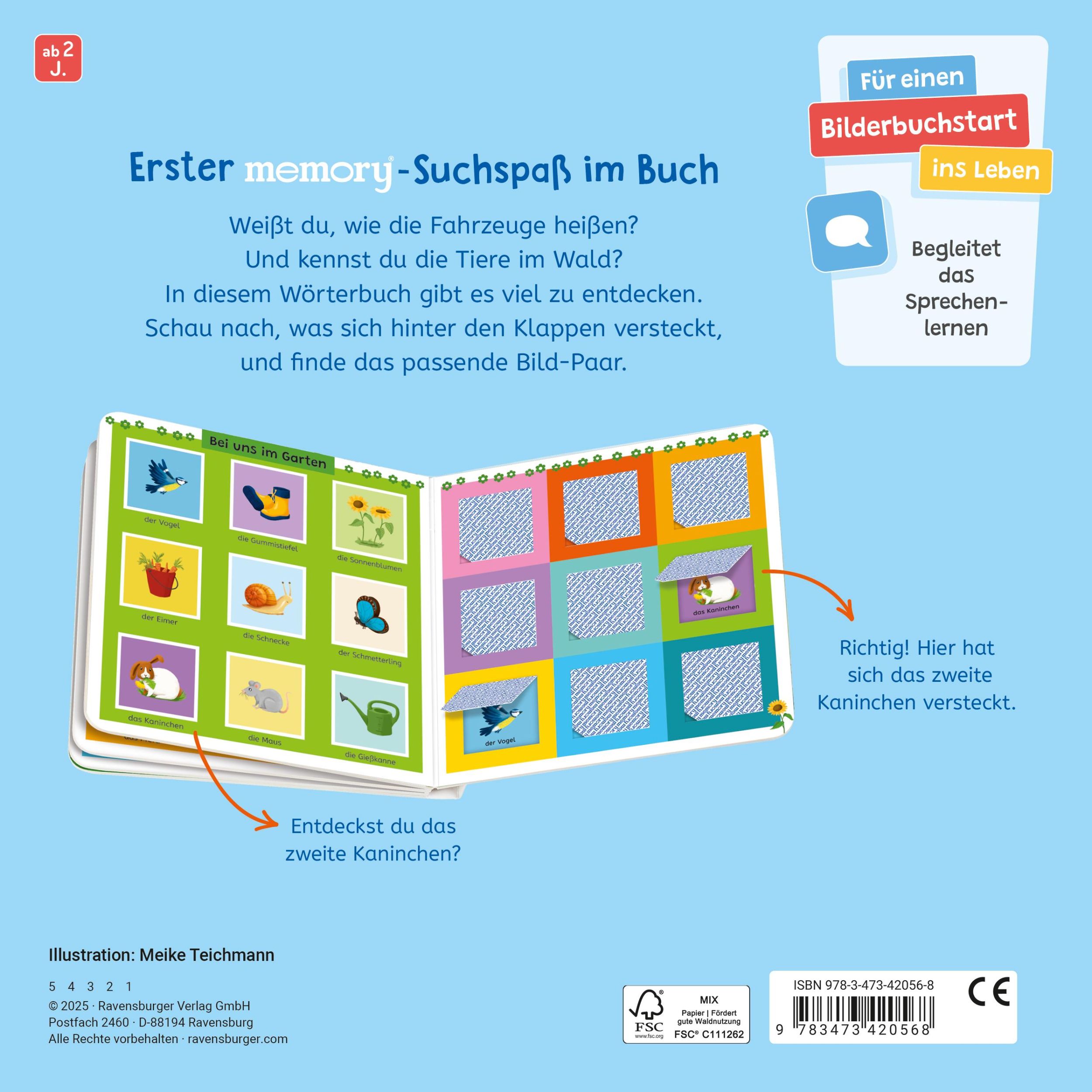 Rückseite: 9783473420568 | Mein erstes memory® Spielbuch | Mein Wörterbuch zum Sprechenlernen