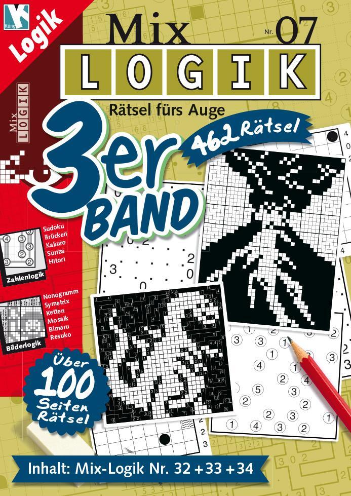 Cover: 9783906238098 | Mix Logik 3er-Band Nr. 7 | Conceptis Puzzles | Taschenbuch | Deutsch