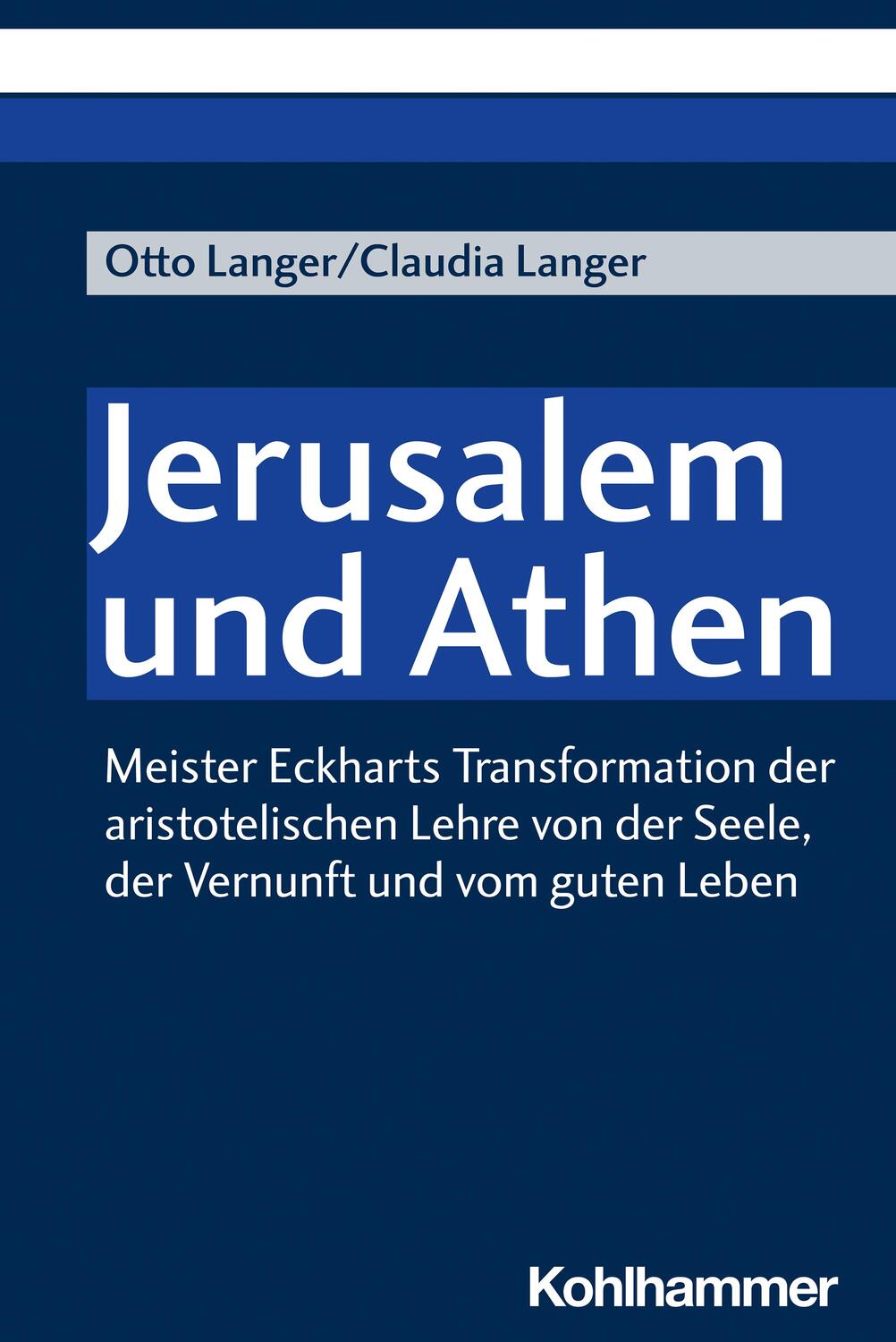 Cover: 9783170420564 | Jerusalem und Athen | Claudia Langer (u. a.) | Taschenbuch | 474 S.