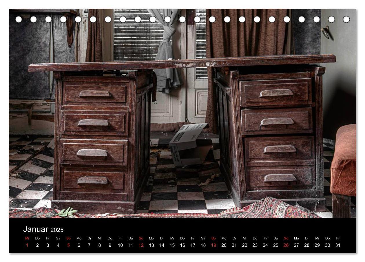 Bild: 9783435771943 | Geheimnisvolle Orte - Lost Places (Tischkalender 2025 DIN A5 quer),...