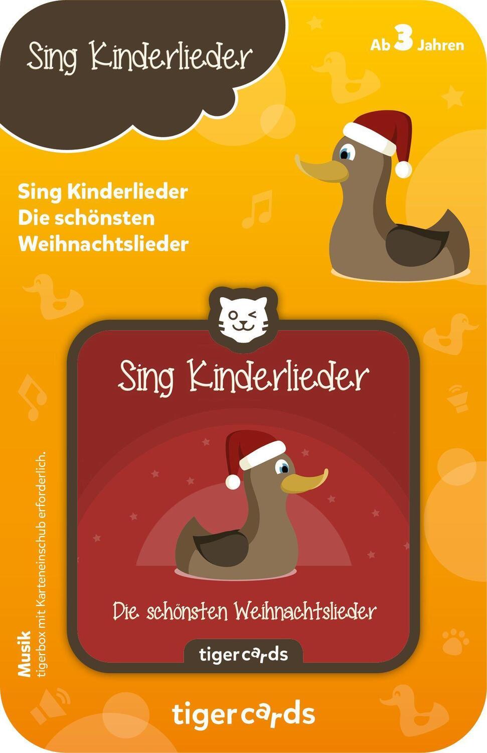Bild: 4260535483860 | tigercard - Sing Kinderlieder - Die schönsten Weihnachtslieder | Stück