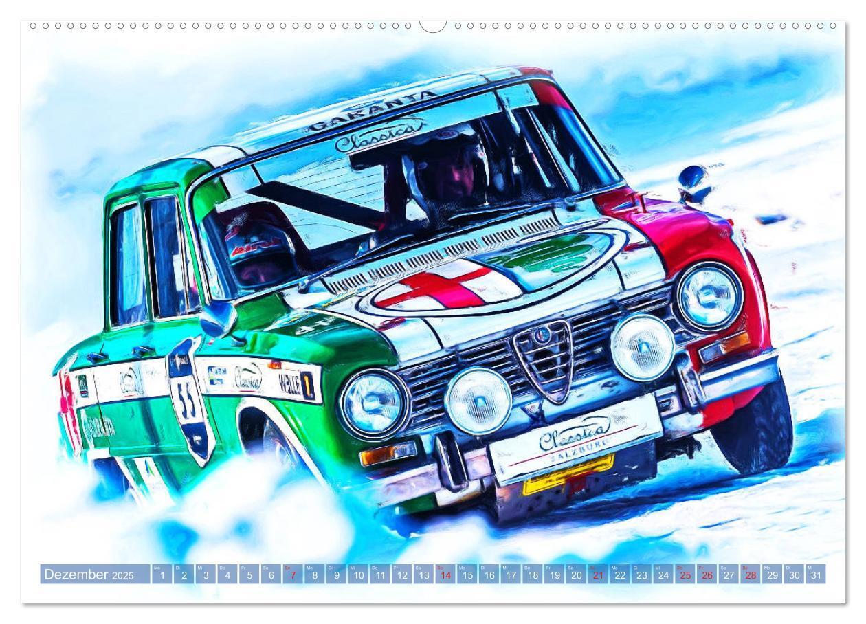 Bild: 9783435233007 | Rallye-Klassiker auf Eis (Wandkalender 2025 DIN A2 quer), CALVENDO...