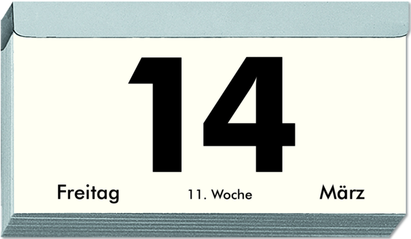 Bild: 4006928026203 | Zettler - Tagesabreißkalender 2025 Q, 10,9x5,9cm, Abreißkalender...