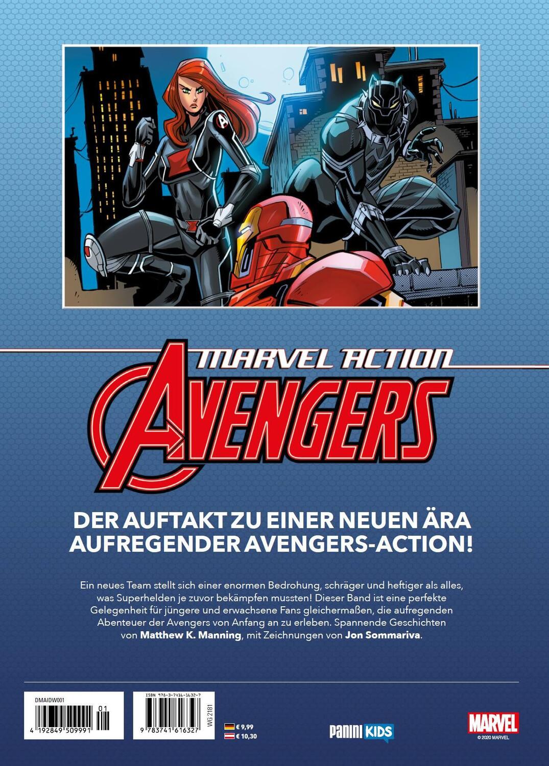 Rückseite: 9783741616327 | Marvel Action: Avengers | Bd. 1: Helden im Einsatz | Manning (u. a.)