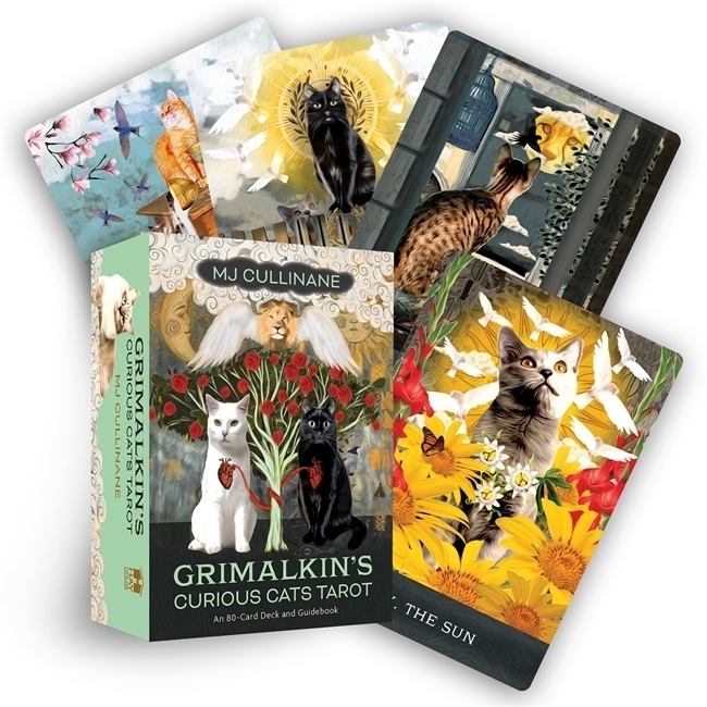 Cover: 9781401970697 | Grimalkin's Curious Cats Tarot | An 80-Card Deck and Guidebook | Jones