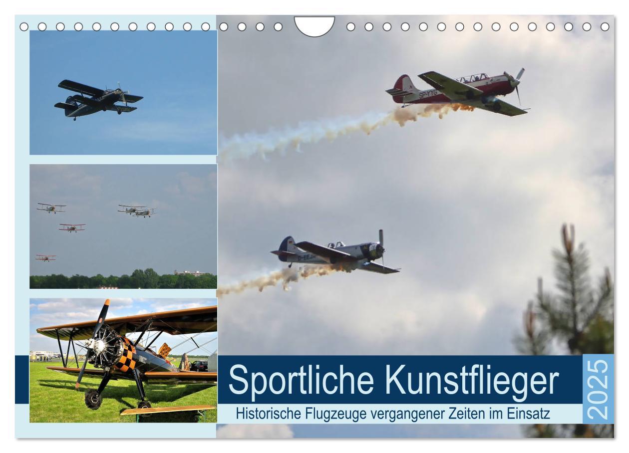 Cover: 9783435234776 | Sportliche Kunstflieger (Wandkalender 2025 DIN A4 quer), CALVENDO...