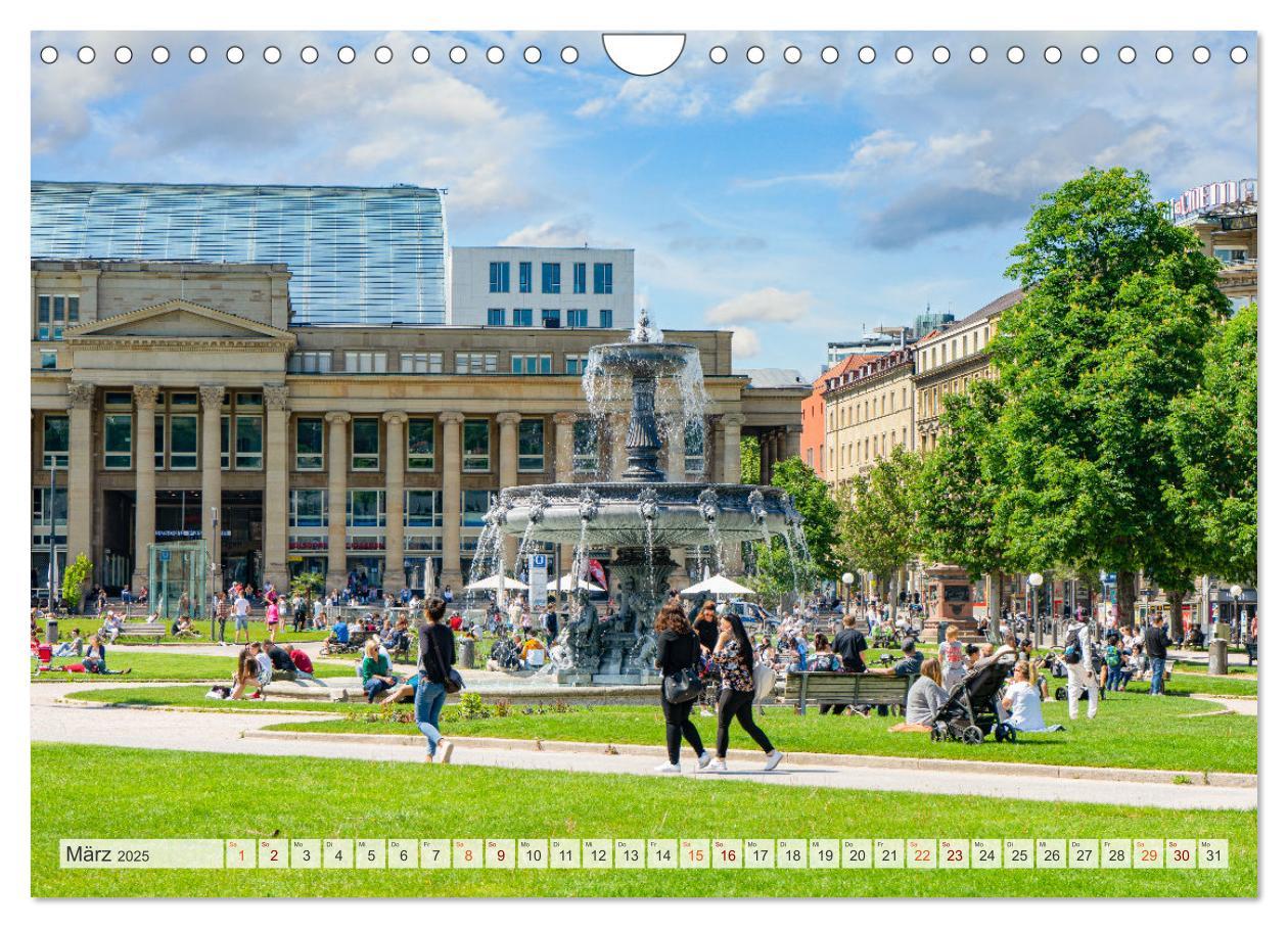 Bild: 9783435065967 | Stuttgart Stadtrundgang (Wandkalender 2025 DIN A4 quer), CALVENDO...