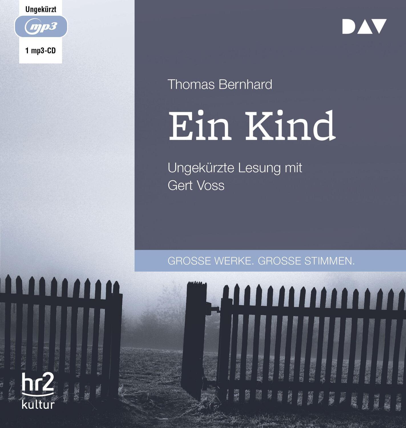 Cover: 9783742421326 | Ein Kind | Ungekürzte Lesung mit Gert Voss | Thomas Bernhard | MP3