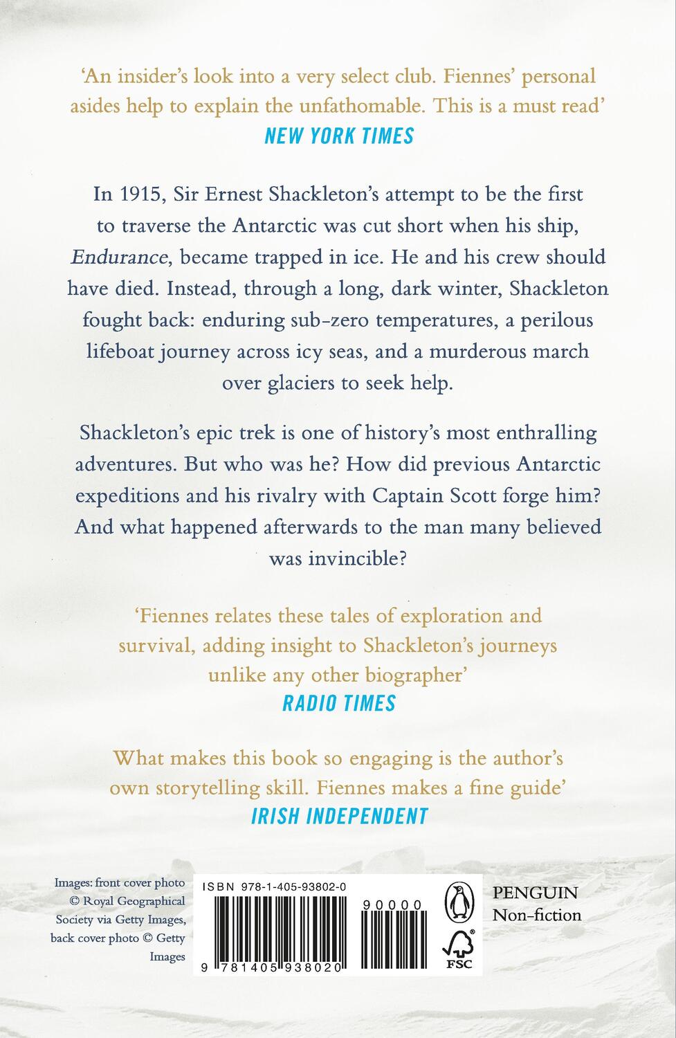 Rückseite: 9781405938020 | Shackleton | Ranulph Fiennes | Taschenbuch | Englisch | 2022