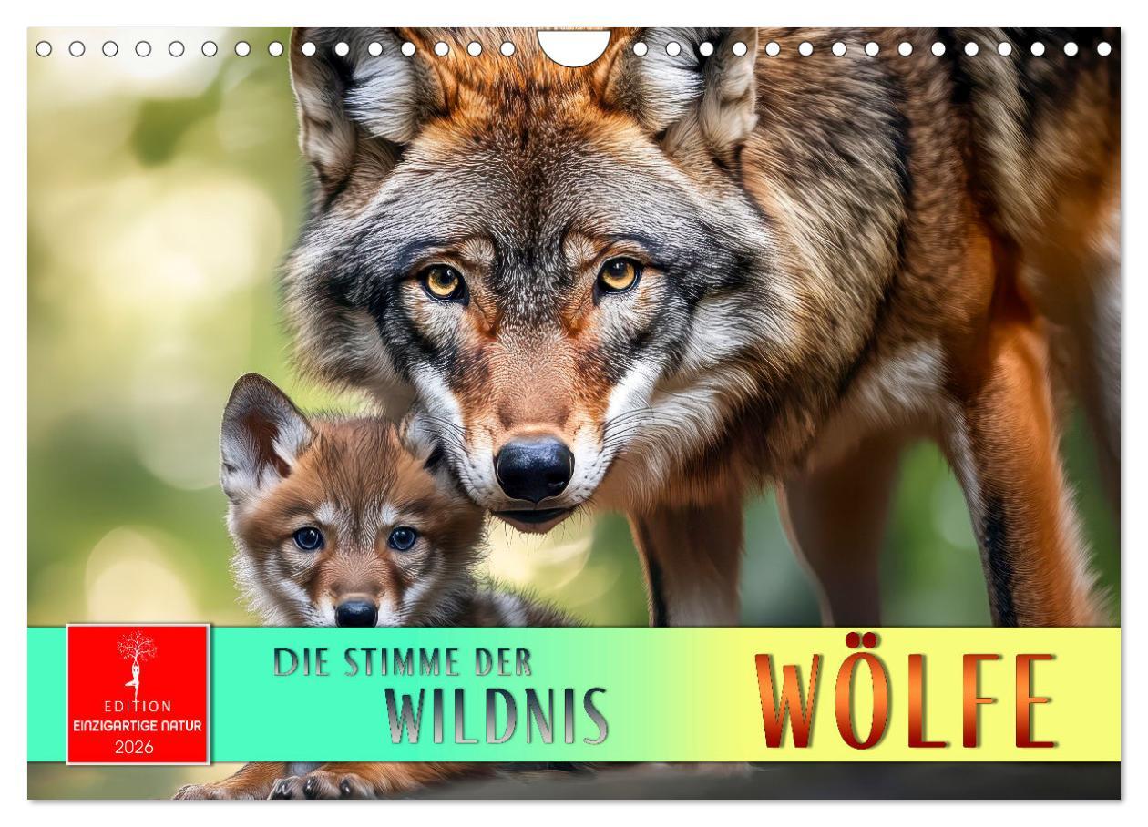 Cover: 9783457246870 | Wölfe - die Stimme der Wildnis (Wandkalender 2026 DIN A4 quer),...