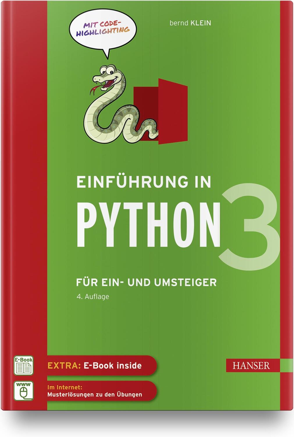 Cover: 9783446463790 | Einführung in Python 3 | Für Ein- und Umsteiger | Bernd Klein | Bundle