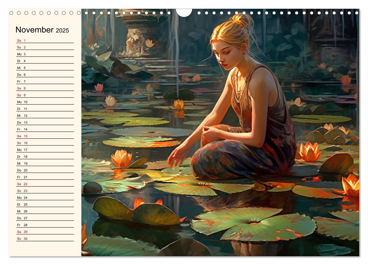 Bild: 9783383904301 | Stille, Stärke und Yoga (Wandkalender 2025 DIN A3 quer), CALVENDO...