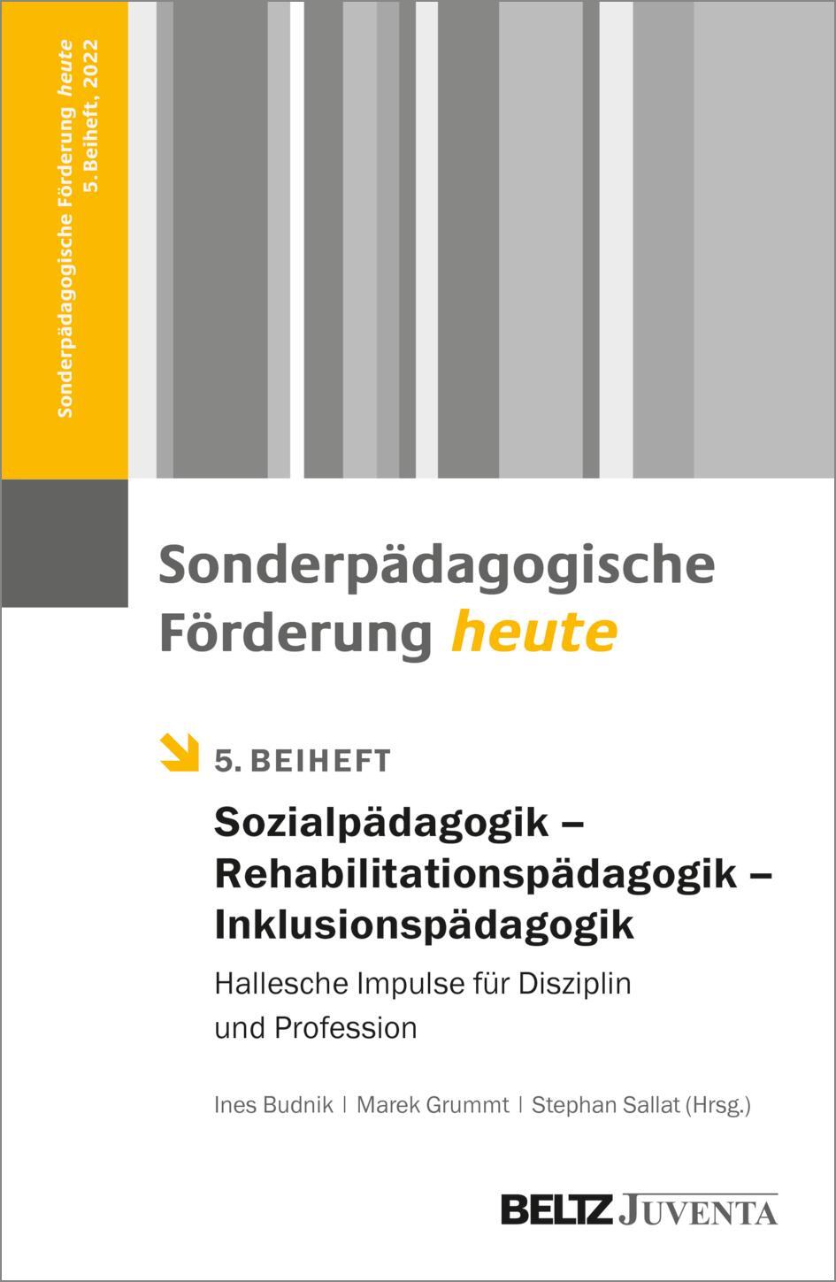 Cover: 9783779968689 | Sonderpädagogik - Rehabilitationspädagogik - Inklusionspädagogik