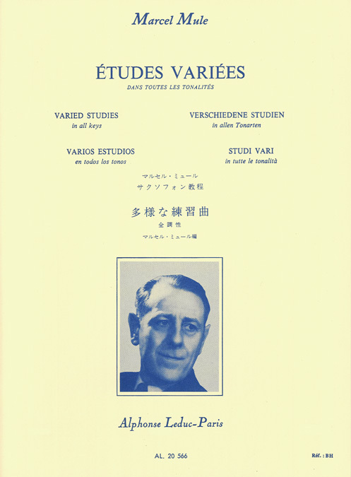 Cover: 9790046205668 | Etudes Variees | Marcel Mule | Studienpartitur | Alphonse Leduc