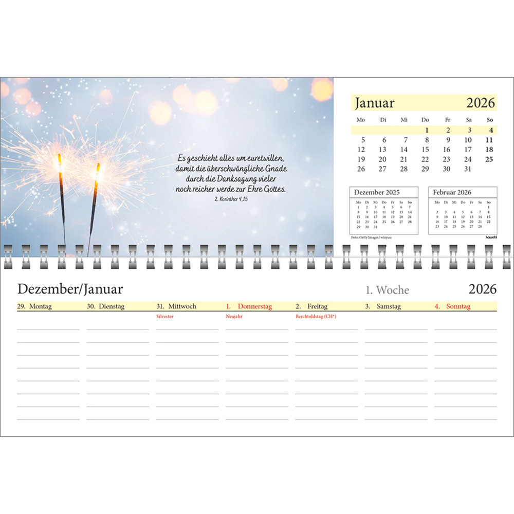 Bild: 9783754825457 | In deine Hand leg ich den Tag 2025 | Wochen-Tischkalender | Kalender