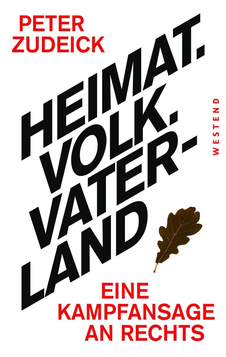 Cover: 9783864891090 | Heimat. Volk. Vaterland | Eine Kampfansage an Rechts | Peter Zudeick