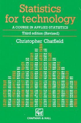 Cover: 9780412253409 | Statistics for Technology | Chris Chatfield | Taschenbuch | Englisch