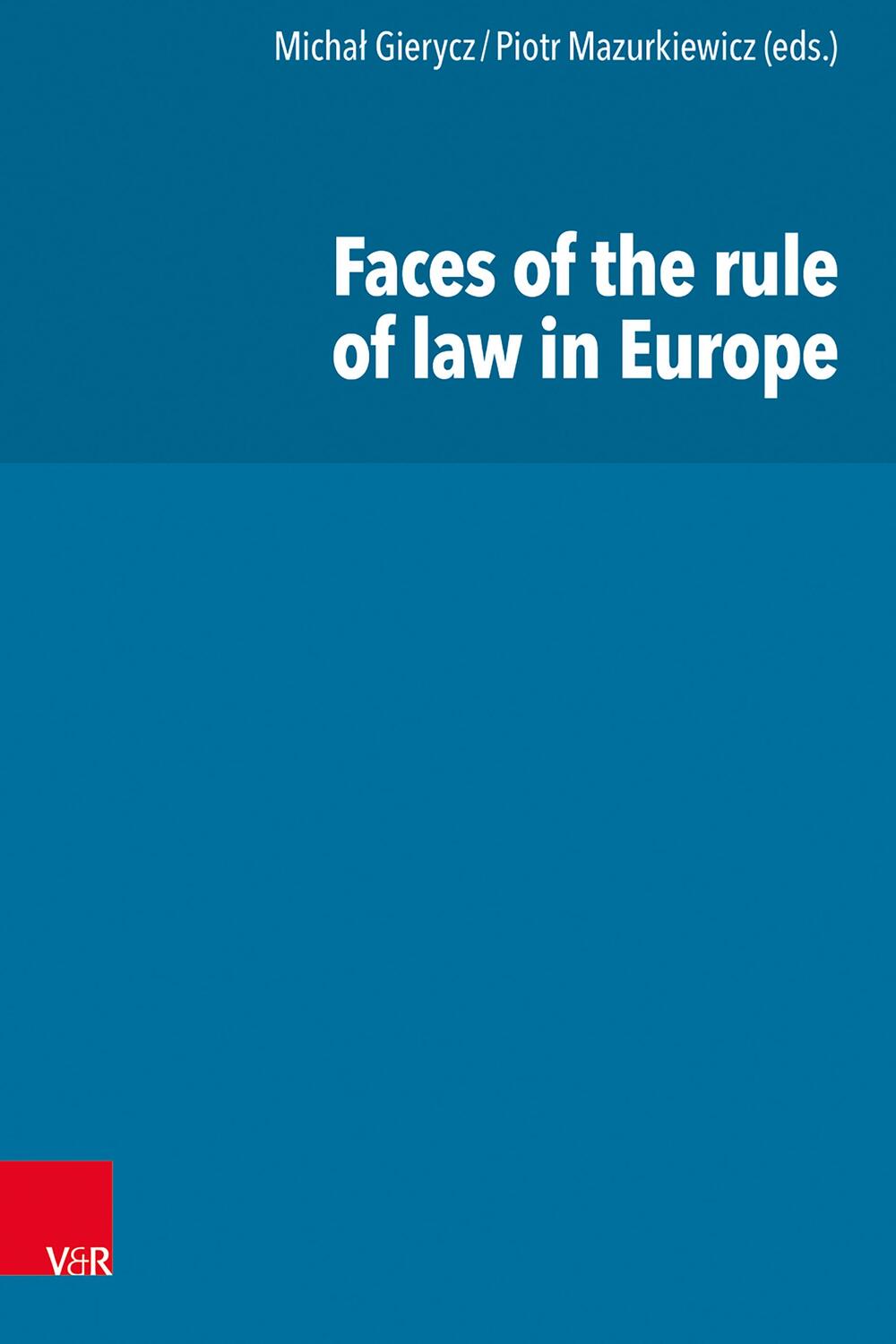 Cover: 9783525302583 | Faces of the rule of law in Europe | Micha¿ Gierycz (u. a.) | Buch