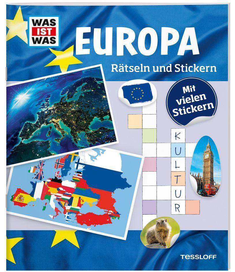 Cover: 9783788621650 | WAS IST WAS Rätseln und Stickern: Europa | Anja Kunze | Taschenbuch