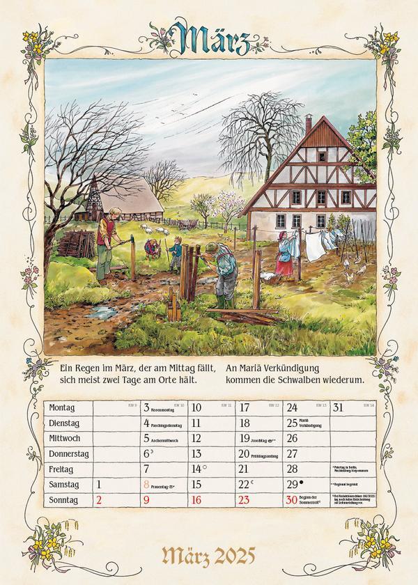 Bild: 9783731876311 | Bauernkalender 2025 | Verlag Korsch | Kalender | 13 S. | Deutsch
