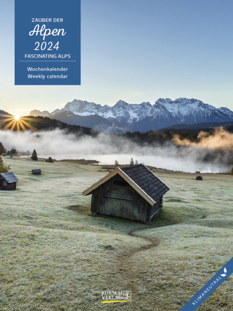 Cover: 9783731870111 | Zauber der Alpen 2024 | Korsch Verlag | Kalender | Spiralbindung
