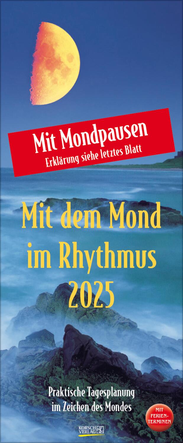 Cover: 9783731876267 | Mond-Planer 2025 | Verlag Korsch | Kalender | Spiralbindung | 13 S.