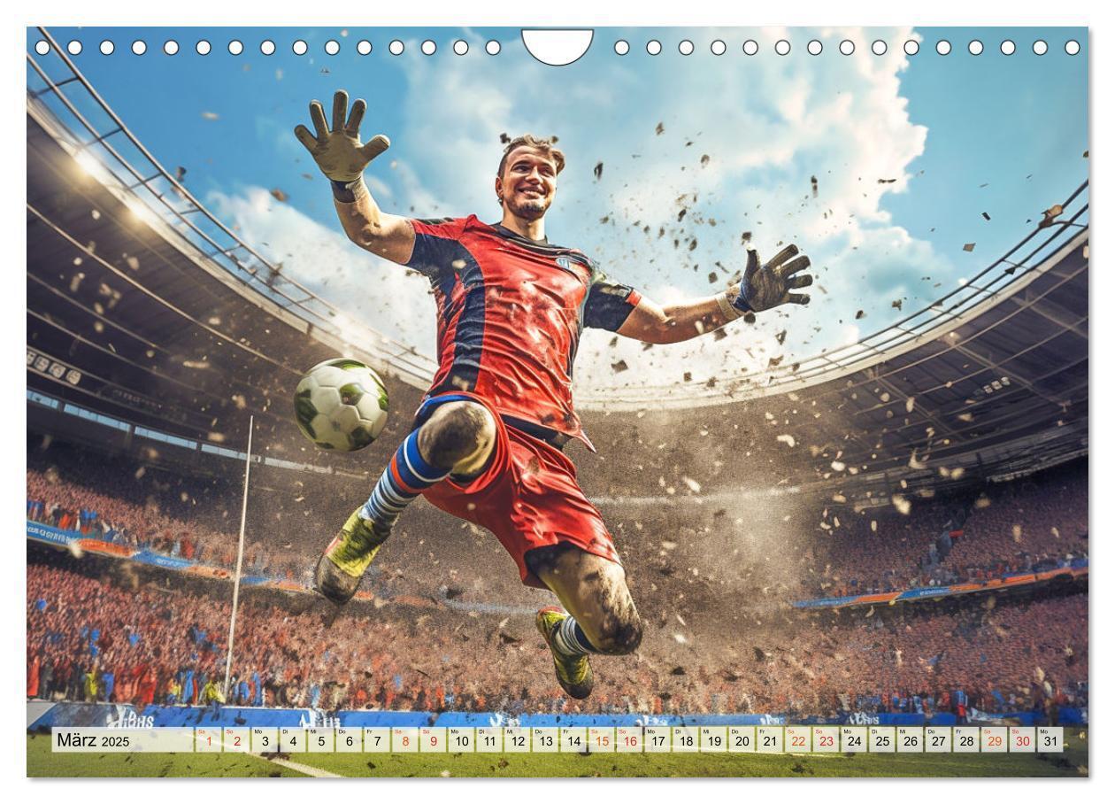 Bild: 9783383784729 | Fussball - Tormann in Aktion (Wandkalender 2025 DIN A4 quer),...